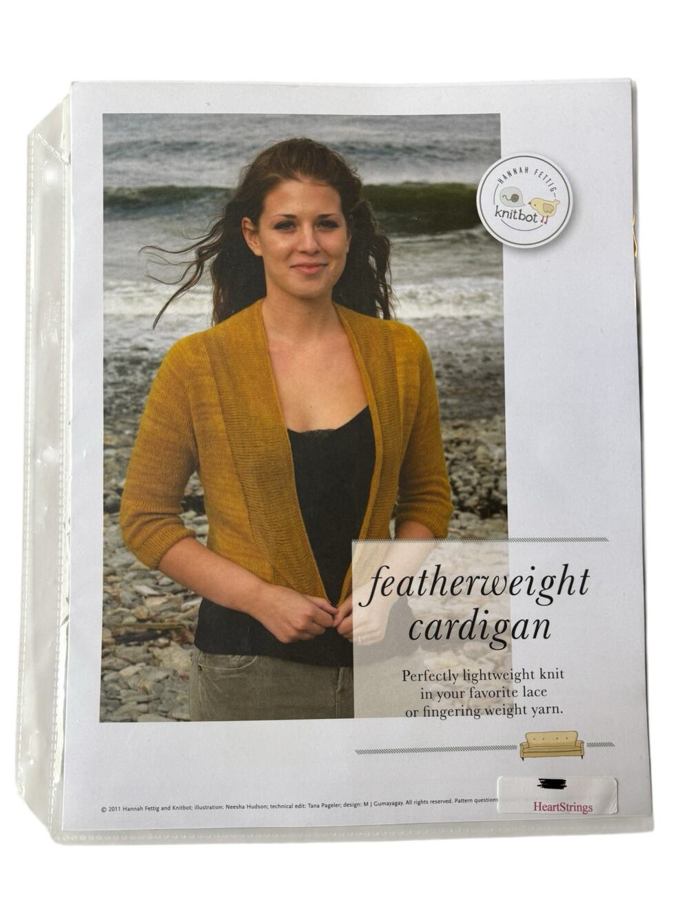 HANNAH FETTIG KNITBOT Featherweight Cardigan Knitting Pattern Sweater